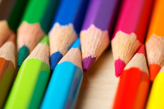 colored pencils