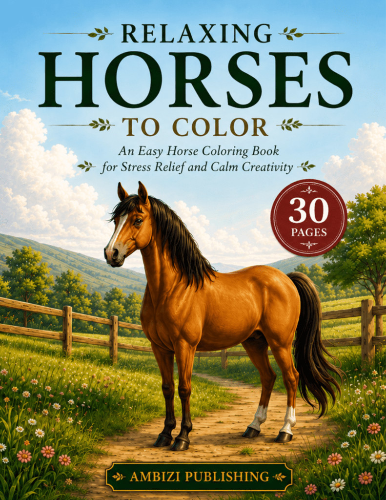 Relaxing Horses To Color