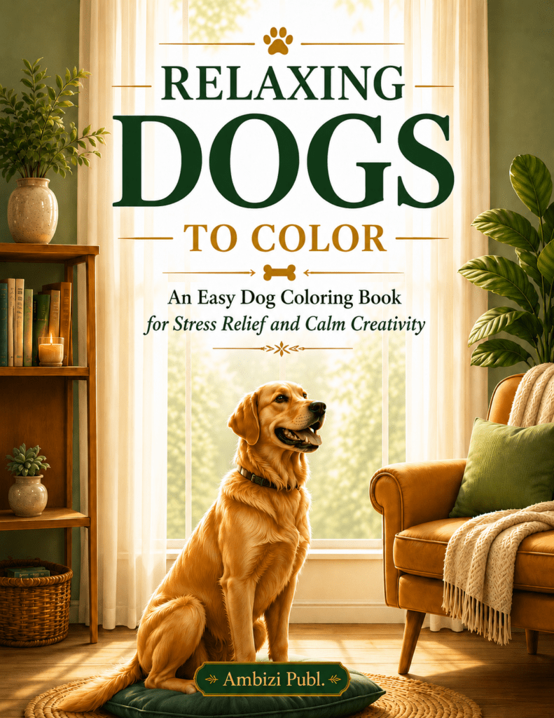 Relaxing Dogs To Color