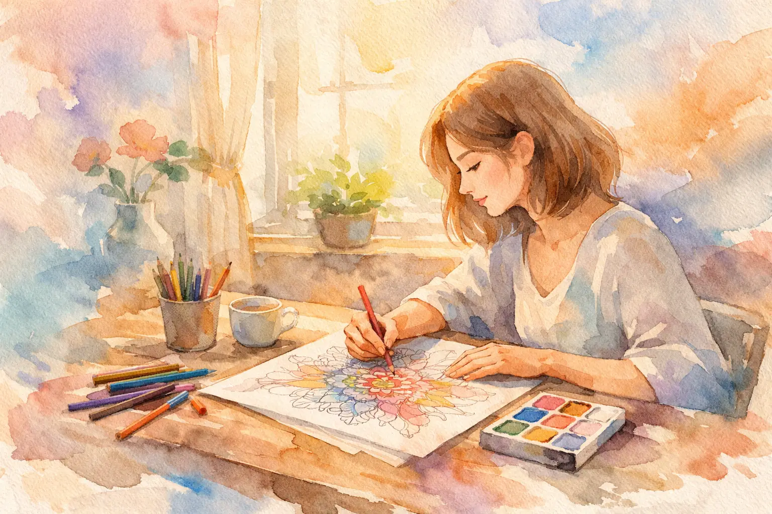 How to Enjoy Coloring Alone and Feel Rested