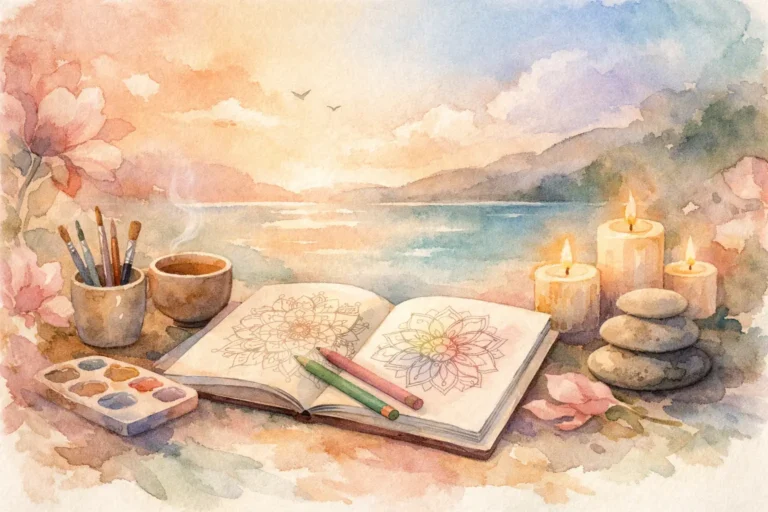 Weekend Self Care Coloring Ideas for Quiet Calm