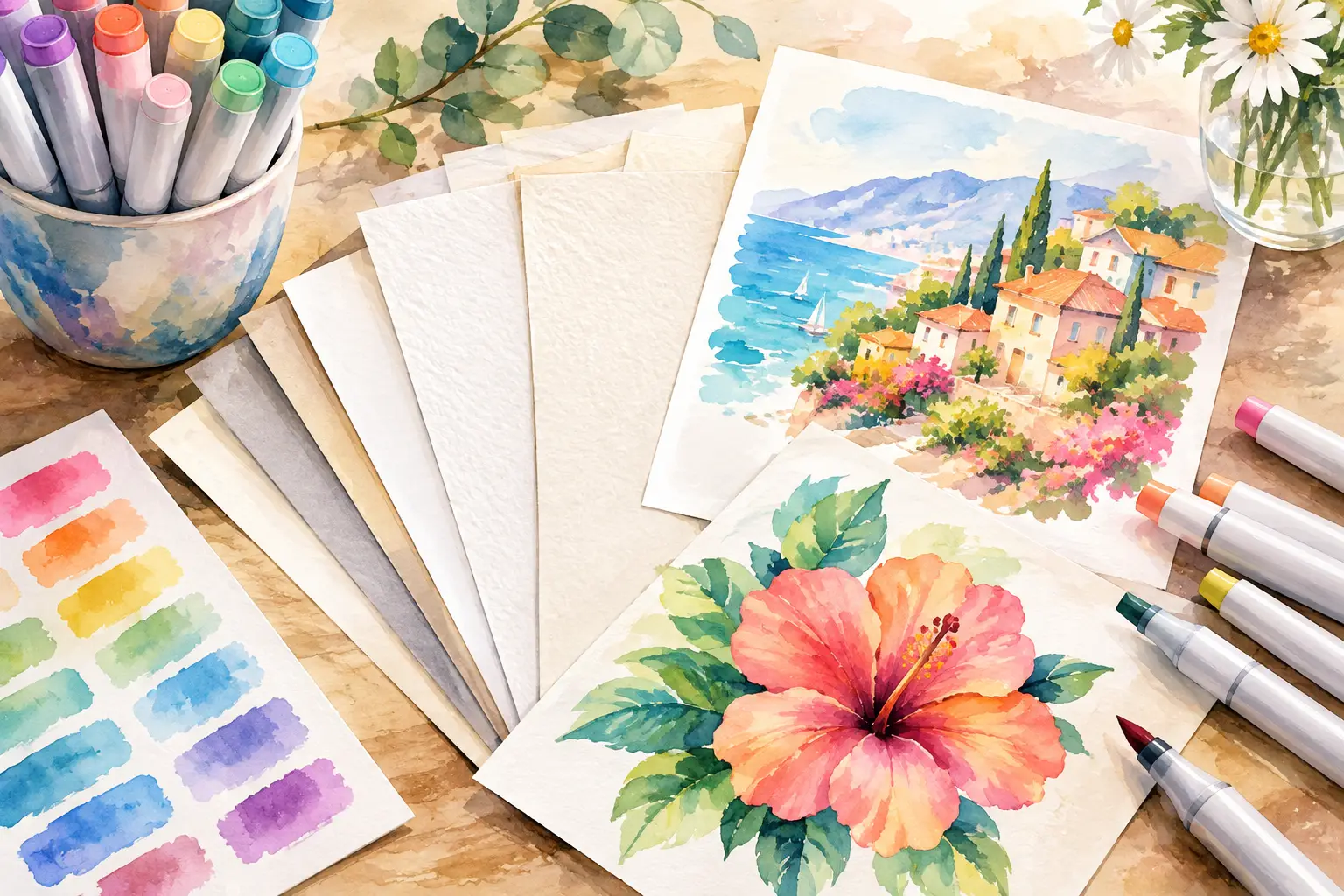 What Paper Suits Alcohol Markers for Coloring?